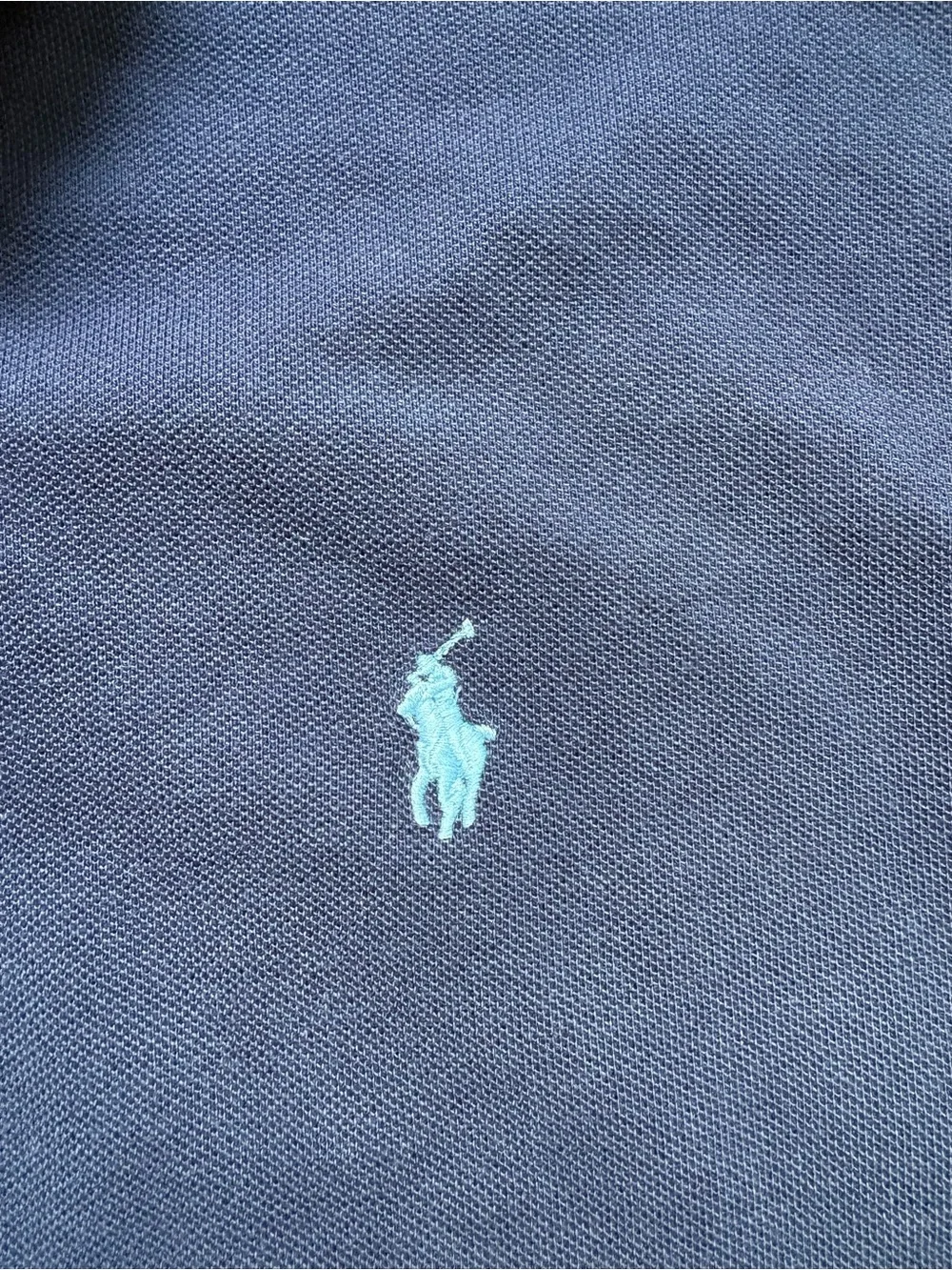 Polo Ralph Lauren Mens Long Sleeve Polo Shirt Classic Fit Small Blue Solid